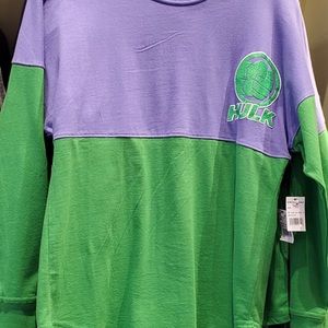 Universal Studios Parks Ladies Spirit Jersey Shirt The INCREDIBLE Hulk